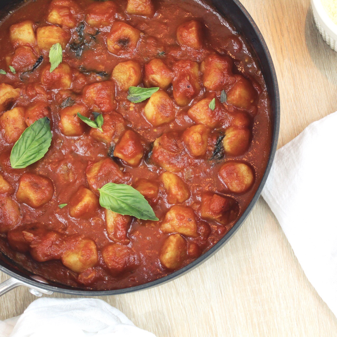 Cauliflower Gnocchi with Marinara Sauce