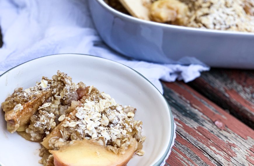 Apple Crisp (with steel cut oats)