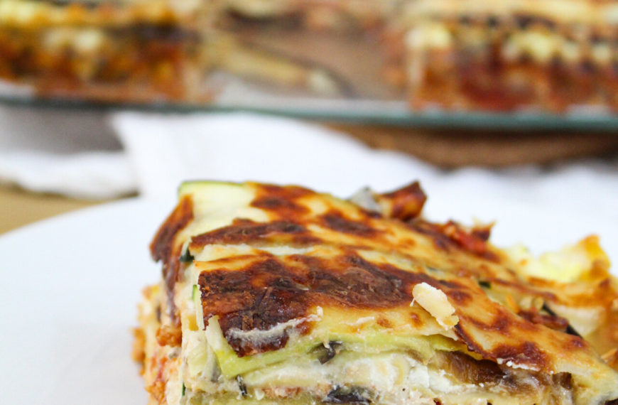 Zucchini and Eggplant Banza Lasagna