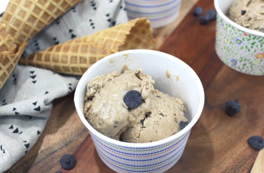 Peanut Butter Chocolate Chip ‘Nice’ Cream